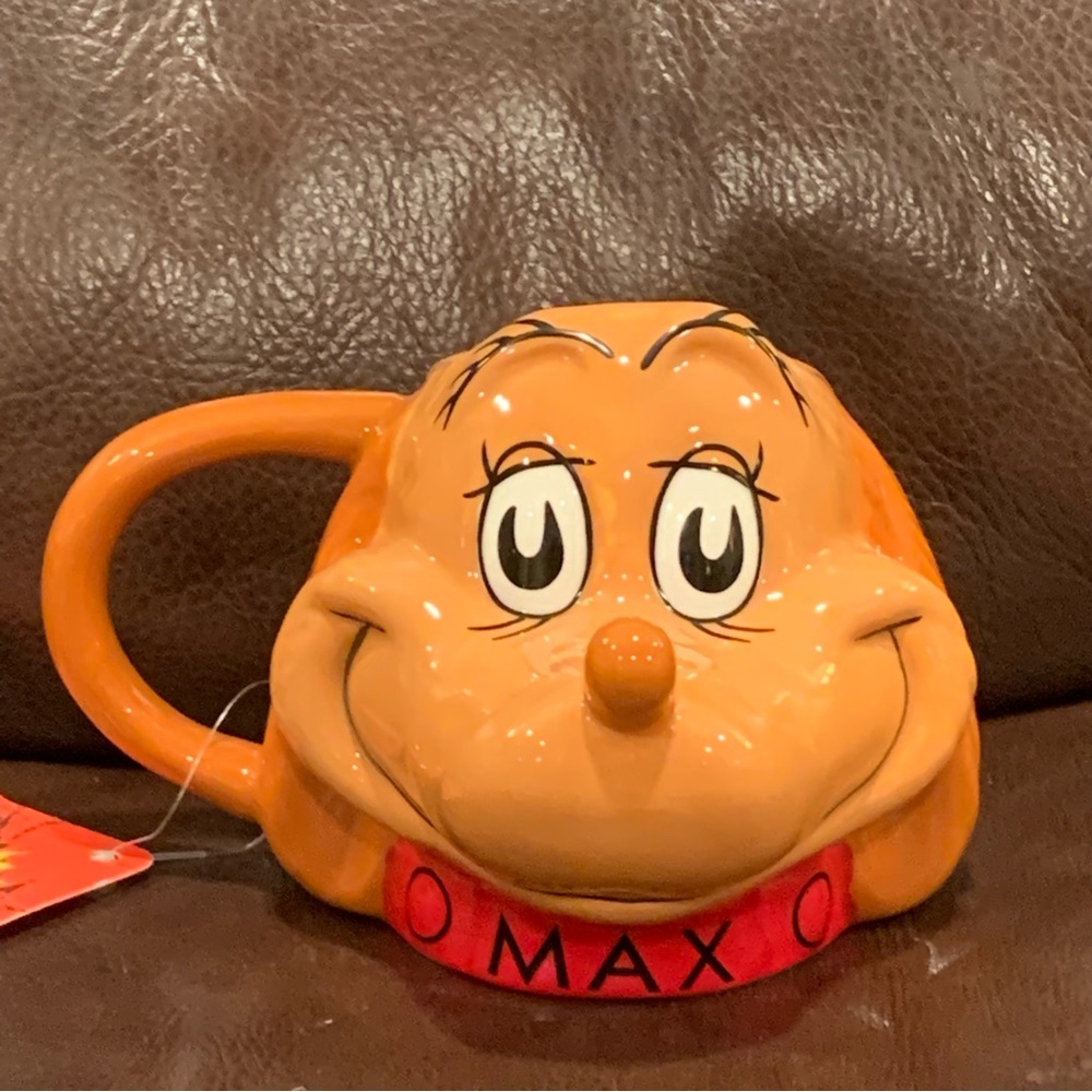 Max the Dog 16oz Sculpted Ceramic Mug How the Grinch Stole Christmas Collection